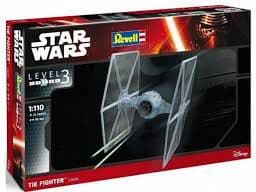 Revellin Star Wars TIE Fighter -mallisarja, mittakaava 1:110, taso 3, uskollinen jäljennös monine yksityiskohtineen, helppo liimata ja maalata, 03605