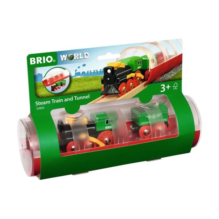 BRIO World - 33892 - Steam Train and Tunnel
