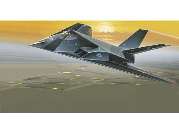 Italeri F-117A Nighthawk, Luftfarkostmodell med fast vinge, Monteringssats, 1:72, F-117A Nighthawk, Alla, Plast