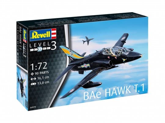 Revell BAe Hawk T.1, Flymodell med fastvinge, Monteringssett, 1:72, BAe Hawk T.1, Alle kjønn, Plast