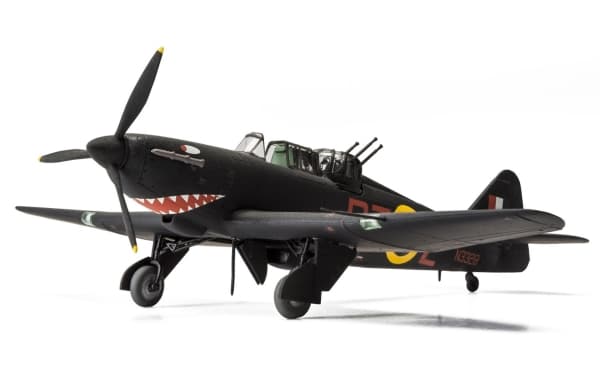 Airfix A02069, Luftfarkostmodell med fast vinge, Monteringssats, 1:72, Boulton Paul Defiant Mk.I, Alla, Plast