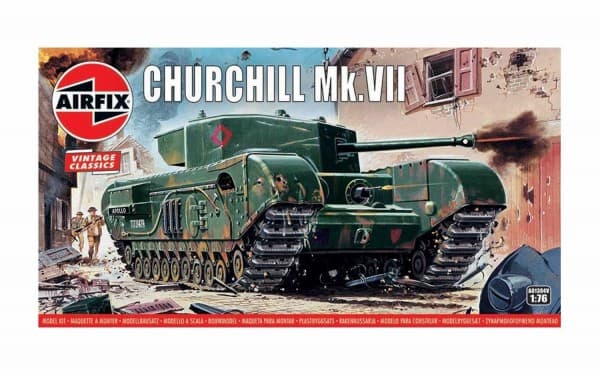 Airfix A01304V, Tank model, Monteringssett, 1:76, Churchill Mk.VII, Alle kjønn, Plast