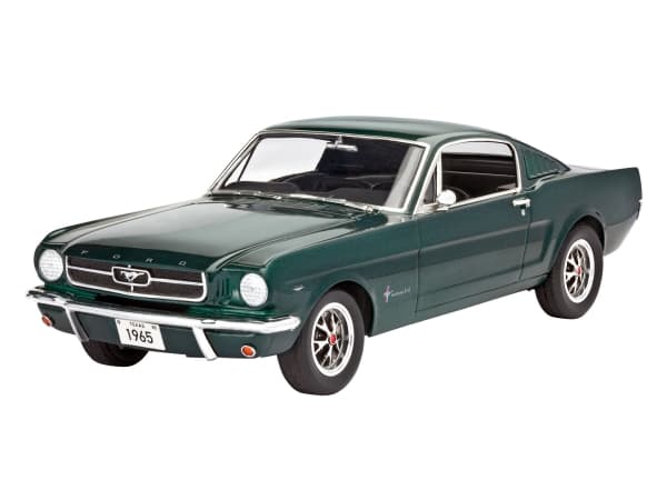 Revell 1965 Ford Mustang 2+2 Fastback, Monteringssett, Superbil, 1:24, 1965 Ford Mustang 2+2 Fastback, Plastikk, Mellom