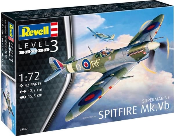 Revell 63897 Modelkit Supermarine Spitfire M i skala 1:72, 120 År
