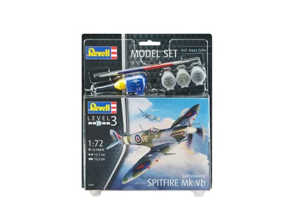 Revell 63897 Modelkit Supermarine Spitfire M i skala 1:72, 120 År