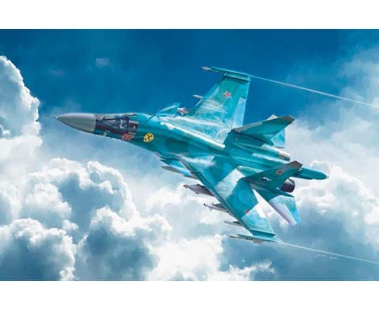 Italeri SUKHOI SU-34/SU-32 FN, Fixed-wing aircraft model, Kokoamispakkaus, 1:72, SUKHOI SU-34/SU-32 FN, Ei sukupuolirajoitusta, Muovi
