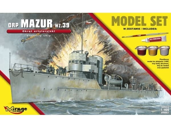 Mirage ORP 'MAZUR' 1939 (puolalainen tykistöalus) (MI/840062)