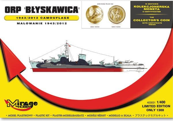 Mirage ORP Blyskawica maalaus 1943 (400001)