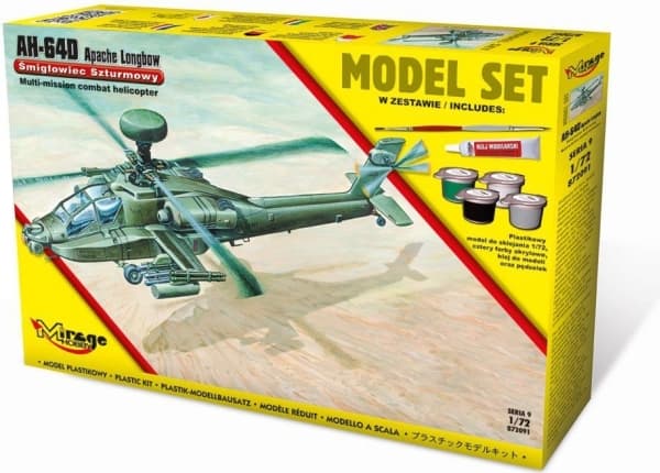 Mirage AH-64D Apache Longbow modellsett [American Attack Helicopter (872091)