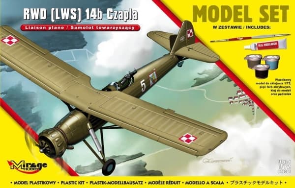 Mirage RWD 14b "Czapla" modellsett -fly