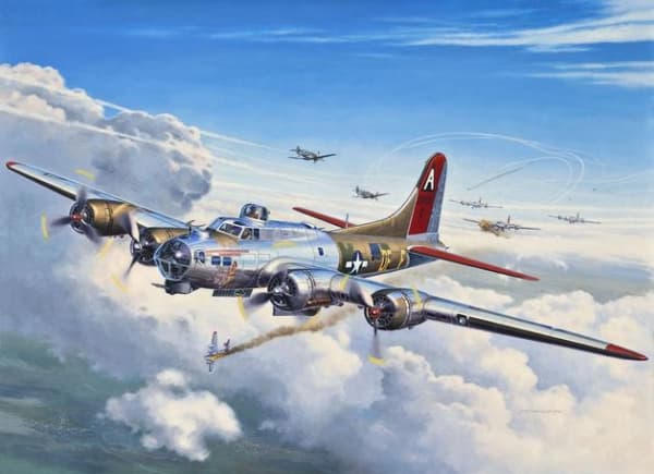 Revell B-17G Flying Fortress, Luftfarkostmodell med fast vinge, Monteringssats, 1:72, B-17G Flying Fortress, Plast, Second World War