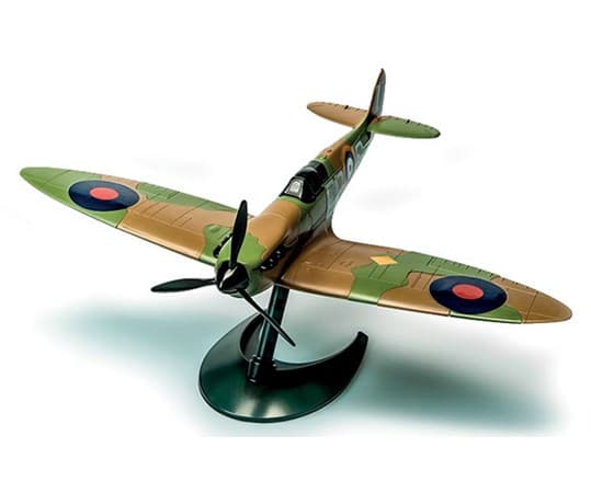 Airfix Spitfire, Flymodell med fastvinge, Monteringssett, Spitfire, 34 stykker, Militært luftfartøy, Grønn