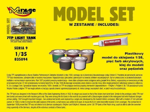 Mirage Light tank 7tp kaksoistorni sarja - 835094