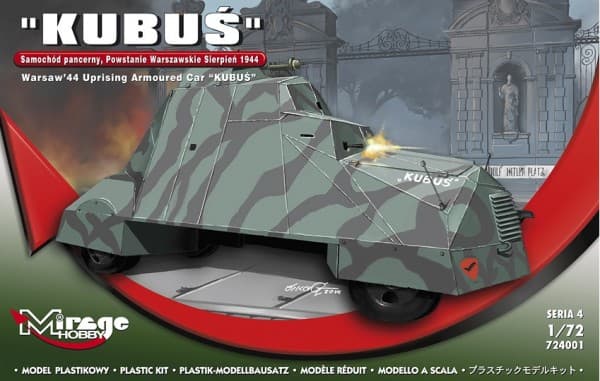 Mirage Hobby 724001 44 - Model Kit Cube Warsaw Uprising Armoured Car