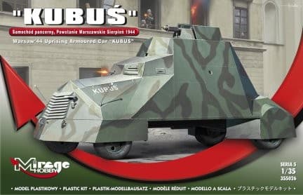 Mirage Hobby 355026, 1:35 scale, "KUBUS" (Winnie) the armored car - August 1944 Warsaw Uprising, plastic model kit
