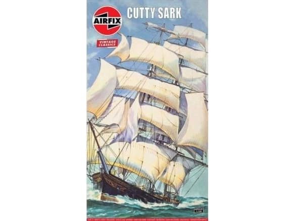 Airfix A09253V, Pienoismallipurjelaiva, Kokoamispakkaus, 1:130, Cutty Sark, Ei sukupuolirajoitusta, Muovi