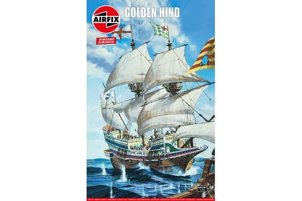 Airfix A09258V, Sailing ship model, Kokoamispakkaus, 1:72, Golden Hind, Ei sukupuolirajoitusta, Muovi
