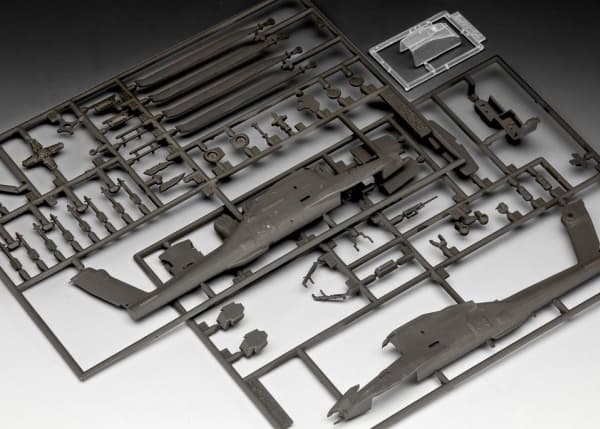 Revell AH-64A Apache, Helikoptermodell, Monteringssats, 1:100, AH-64A Apache, Plast, Avancerade