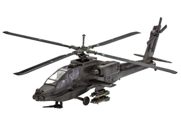 Revell AH-64A Apache, Helikoptermodell, Monteringssats, 1:100, AH-64A Apache, Plast, Avancerade