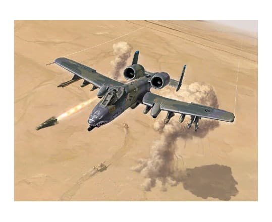 Italeri A-10 A/C Thunderbolt II, Flymodell med fastvinge, Monteringssett, 1:72, A-10 A/C Thunderbolt II, Alle kjønn, Plast