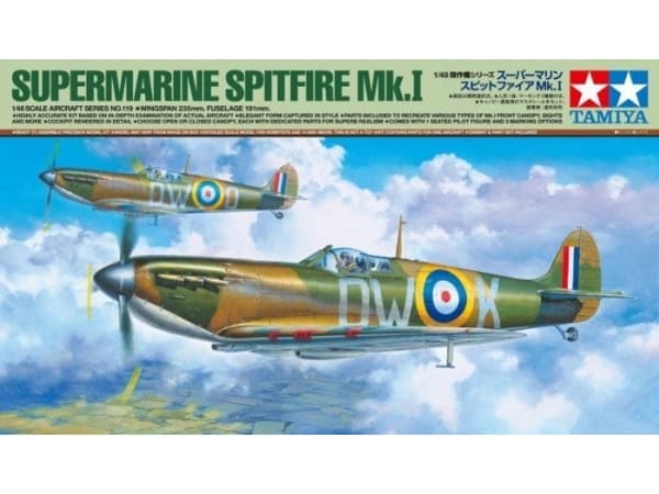 Plastmodell Supermarine Spitfire Mk.I flygplan
