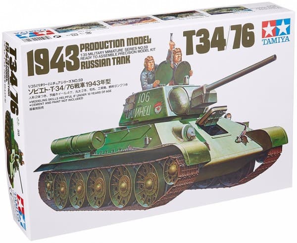 Tamiya Rusiškas tankas t34/76 1943 m