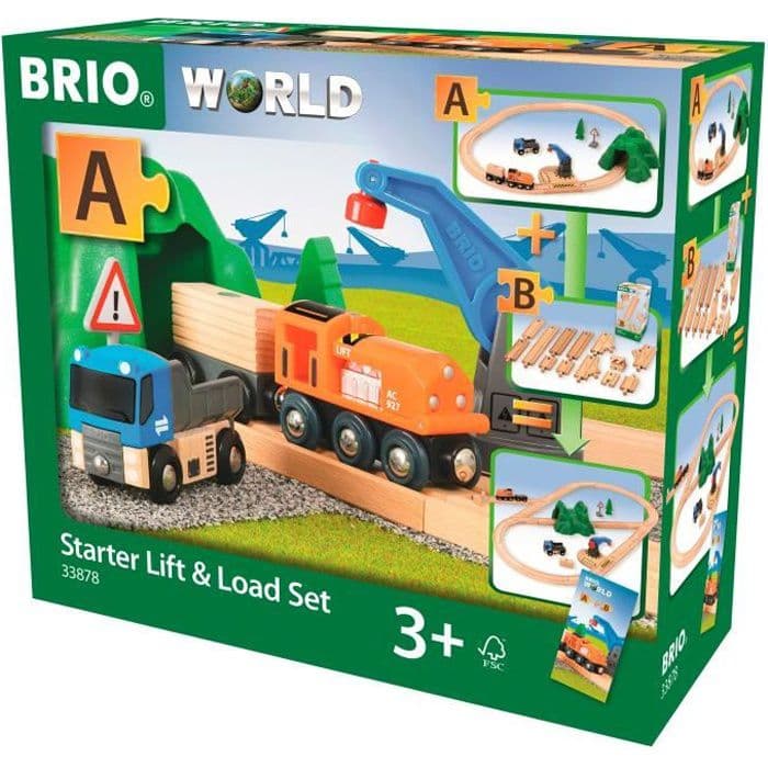 BRIO World - 33878 - Godstransportstartkrets - Träleksak