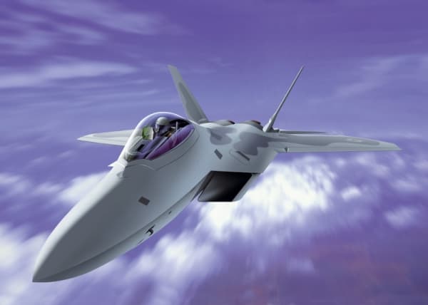 Italeri F-22 Raptor, Flymodell med fastvinge, Monteringssett, 1:72, F-22 Raptor, Alle kjønn, Plast