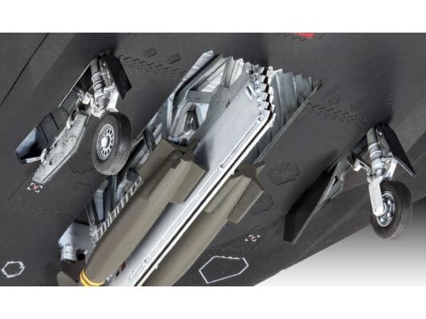 Revell 03899, Kiinteäsiipinen lentokonemalli, Monteringssæt, 1:72, F-117 Stealth Fighter, 37 stk, 10 År