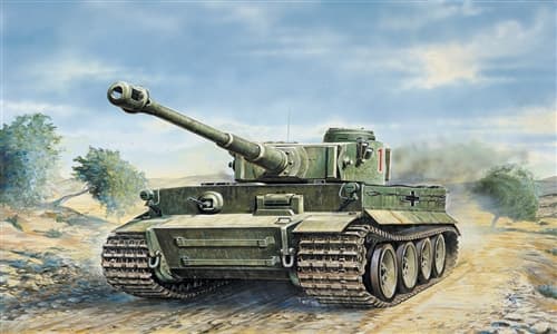Italeri Tiger I Ausf. E/H1, Tank model, Monteringssett, 1:35, Tiger I Ausf. E/H1, Alle kjønn, Plast