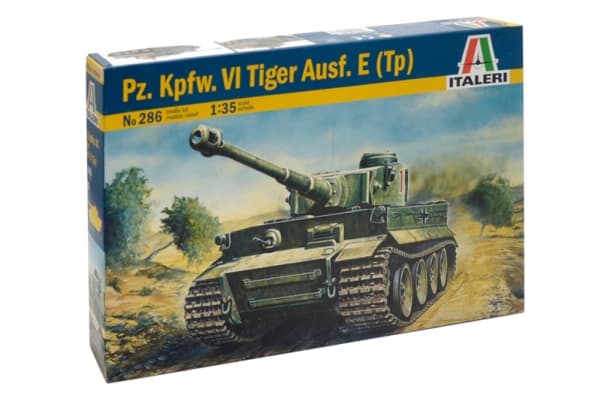 Italeri Tiger I Ausf. E/H1, Tank model, Monteringssats, 1:35, Tiger I Ausf. E/H1, Alla, Plast