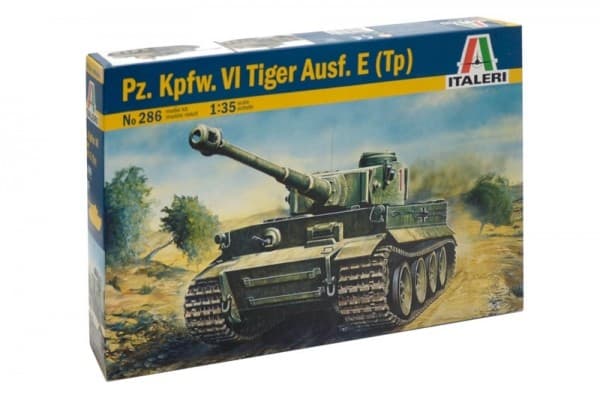 Italeri Tiger I Ausf. E/H1, Tank model, Monteringssett, 1:35, Tiger I Ausf. E/H1, Alle kjønn, Plast