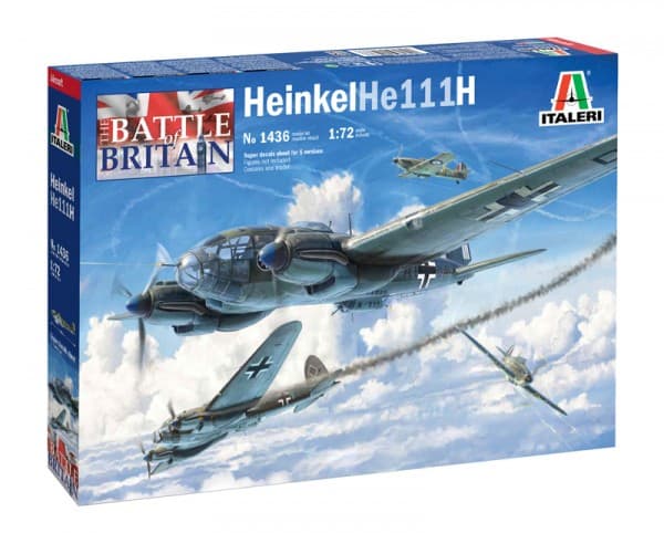 Italeri Modell plast heinkel he 111h Battle of Britain 80th