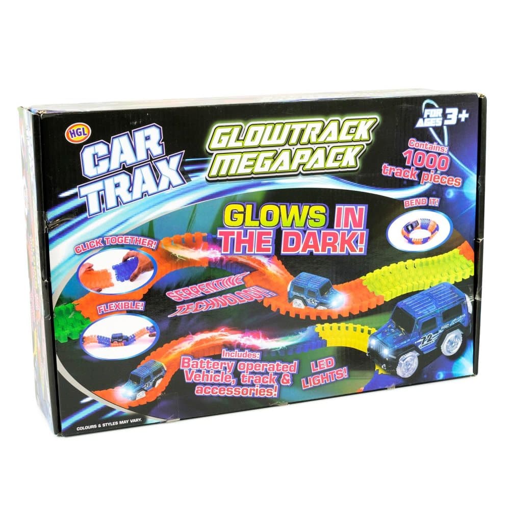 Car Trax Glowtrack Megapack 1000 delar