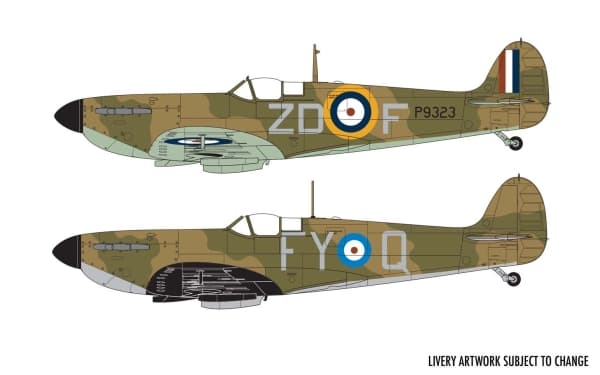 Airfix Supermarine Spitfire Mk.1 a, Flymodell med fastvinge, Monteringssett, 1:48, Spitfire Mk.1 a, Alle kjønn, Plast