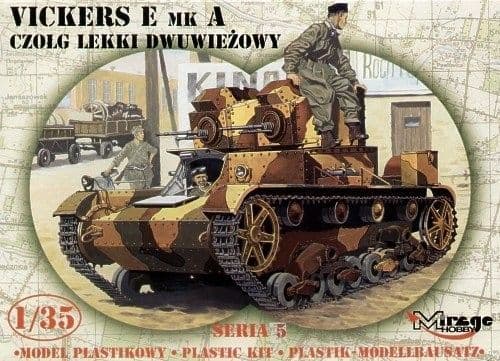 Mirage Vickers E Mk A polsk Twin Turret Tank - 1:35