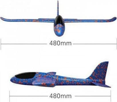 GPX Extreme Glider with two flying modes (wingspan 480mm) - Blue