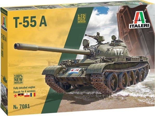 Italeri modellsett T-55A medium tank (PL-versjon)