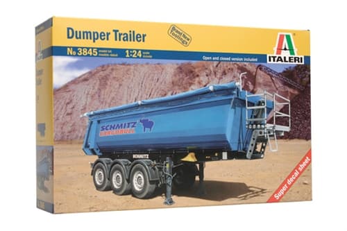 Italeri Dumper Trailer, Trailer, Monteringssats, 1:24, Dumper Trailer, Alla, Plast