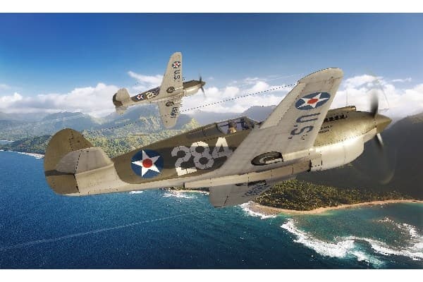Airfix A01003B, Flymodell med fastvinge, Monteringssett, 1:72, Curtiss P-40B Warhawk, Alle kjønn, Plast