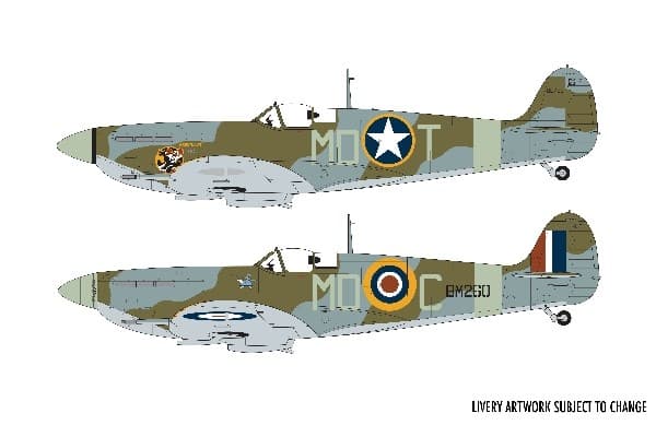Airfix Supermarine Spitfire Mk.Vb, Flymodell med fastvinge, Monteringssett, 1:48, Spitfire Mk.Vb, Alle kjønn, Plast