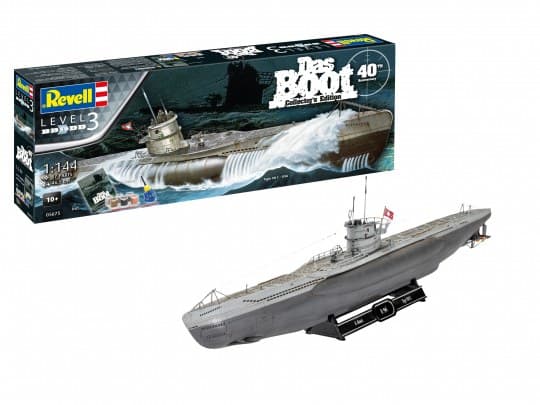 Revell Das Boot Collector''s Edition - 40th Anniversary, Naval ship model, Kokoamispakkaus, 1:144, Das Boot, Ei sukupuolirajoitusta, Muovi