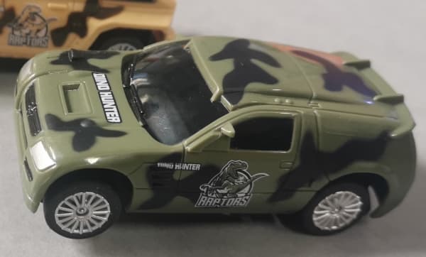 JJ Slot Dino Hunter bil 1:43, grönt