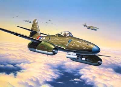 Revell 4166, Flymodell med fastvinge, Monteringssett, 1:72, Messerschmitt Me 262 A 1a, Alle kjønn, Plast
