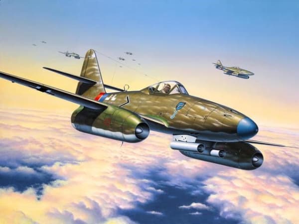 Revell 4166, Flymodell med fastvinge, Monteringssett, 1:72, Messerschmitt Me 262 A 1a, Alle kjønn, Plast