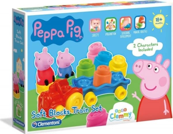 Clementoni Soft Clemmy Playset Peppa Pig, 1,2 år, Peppa Pig