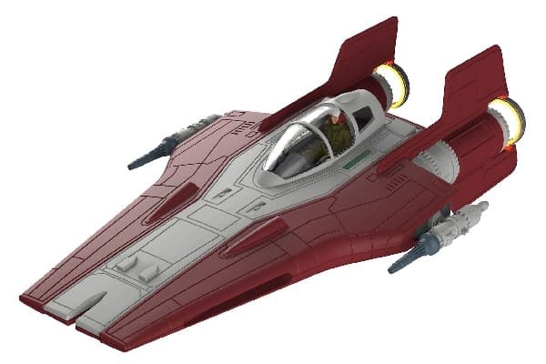 1:44 Resistance A-wing Fighter, red