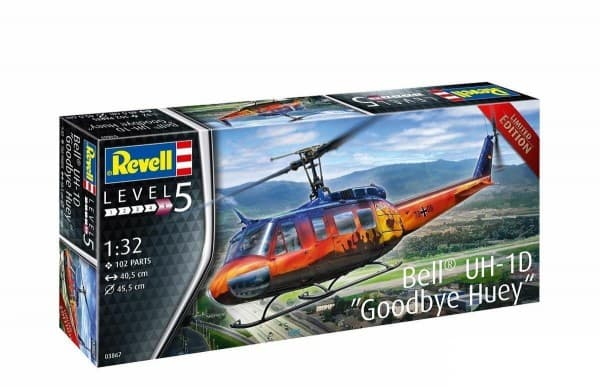 Plastic model aircraft Bell UH-1D Goodbye Huey 1/32