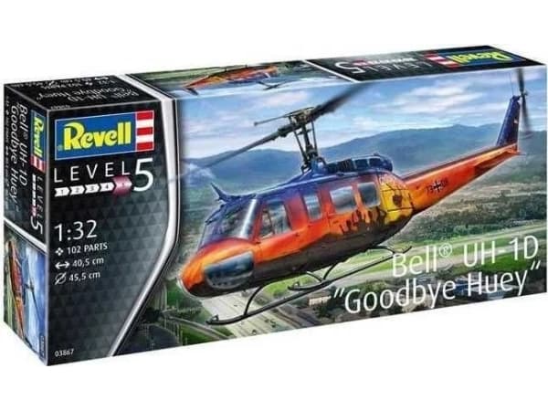 Plastic model aircraft Bell UH-1D Goodbye Huey 1/32