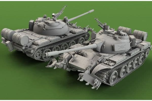 Pojazd 1:72 T-55A/AM with KMT-6/EMT-5 EDUKAMP